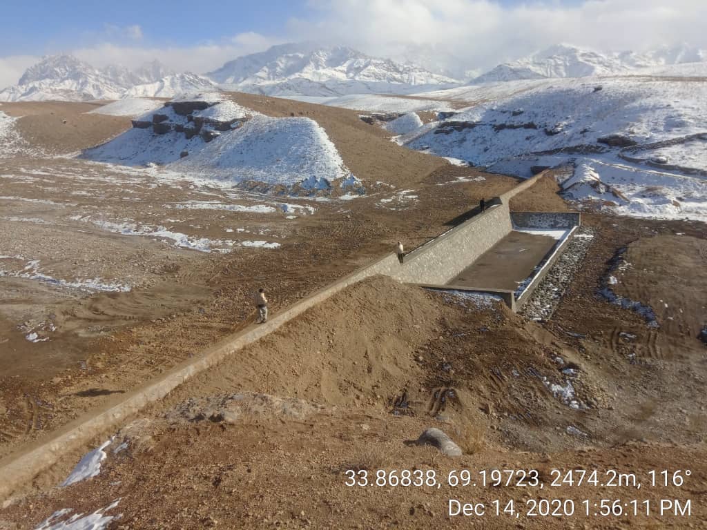 لوګر کې  د اوبو ذخیروي بند جوړ شو