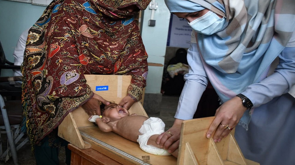 یونېسف پر خوارځواکۍ د اخته ۱۴۰ زرو افغان ماشومانو درملنه کړې