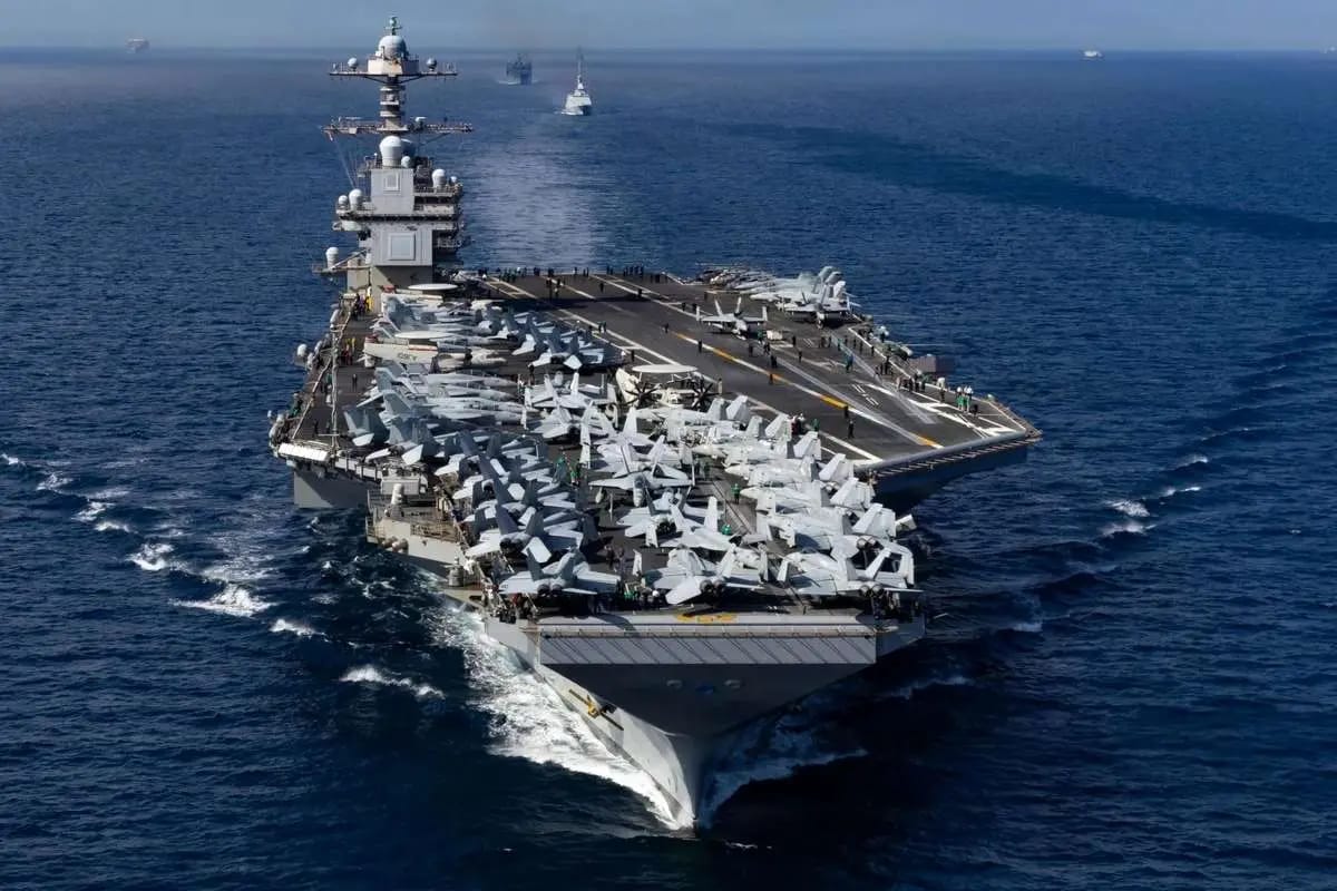 د امریکا بله ستره نظامي بېړۍ منځني ختیځ  ته روانه شوه