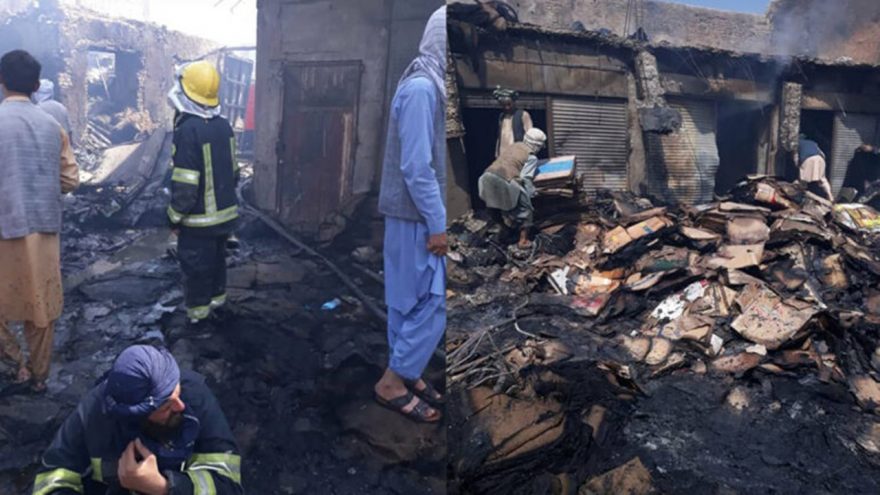 مزارشریف کې د اورلګېدنې له کبله شااوخوا یو میلیون افغانۍ زیان اوښتی