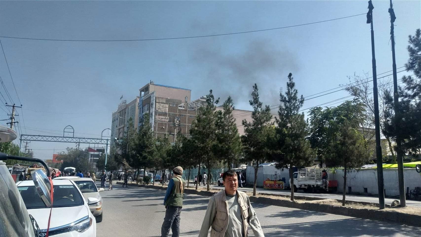 دشت برچي کې تر چاودنې وروسته اورلګېدنه رامنځ ته شوې