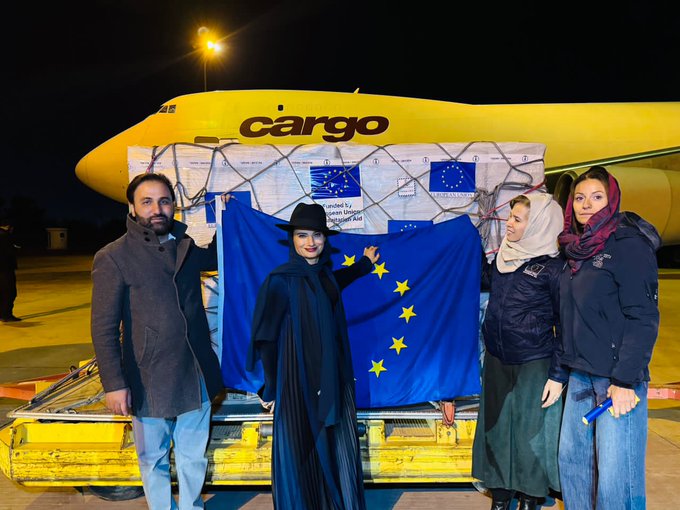 اروپايي ټولنې افغانستان ته ۱۰۰ مټریک ټنه رالېږلې