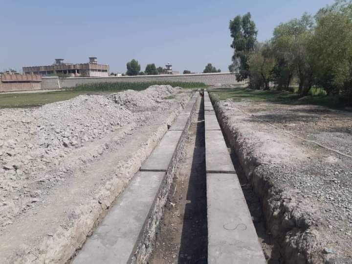 په خوست کې د ۳۰۰ جریبه کرنیزې ځمکې لپاره کانال جوړیږي
