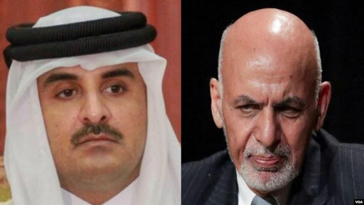 ولسمشر غني د قطر له امیر سره ټیلفوني خبرې وکړې