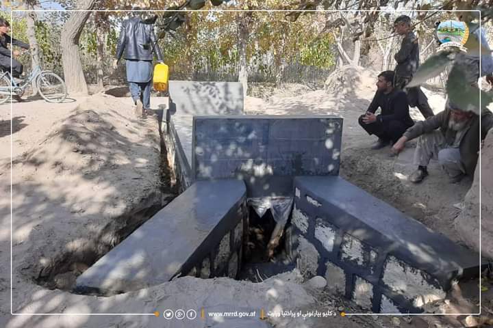 په کندز کې د ۴ میلیونه افغانیو په ارزښت د یوه استنادي دېوال کار روان دی