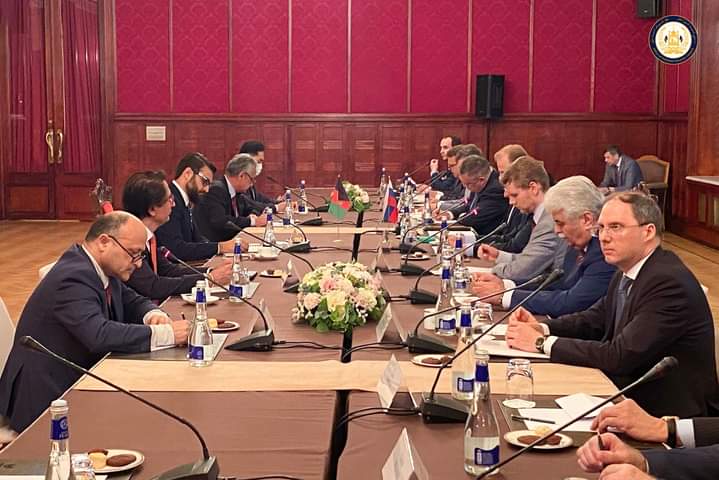 د ملي امنیت سلاکار، حمدالله محب له خپل روسي سیال سره پر دوه اړخیزو ګډو ګټو غږېدلی