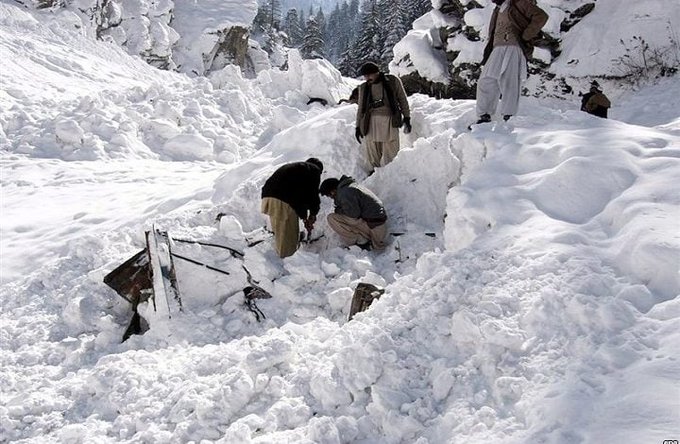 نورستان کې برف کوف ۴ کسانو ته مرګ ژوبله اړولې