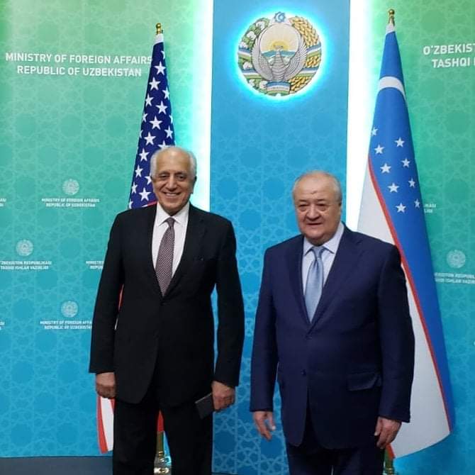 زلمي خلیلزاد له ازبکستاني چارواکي سره پر افغان سوله خبرې کړي