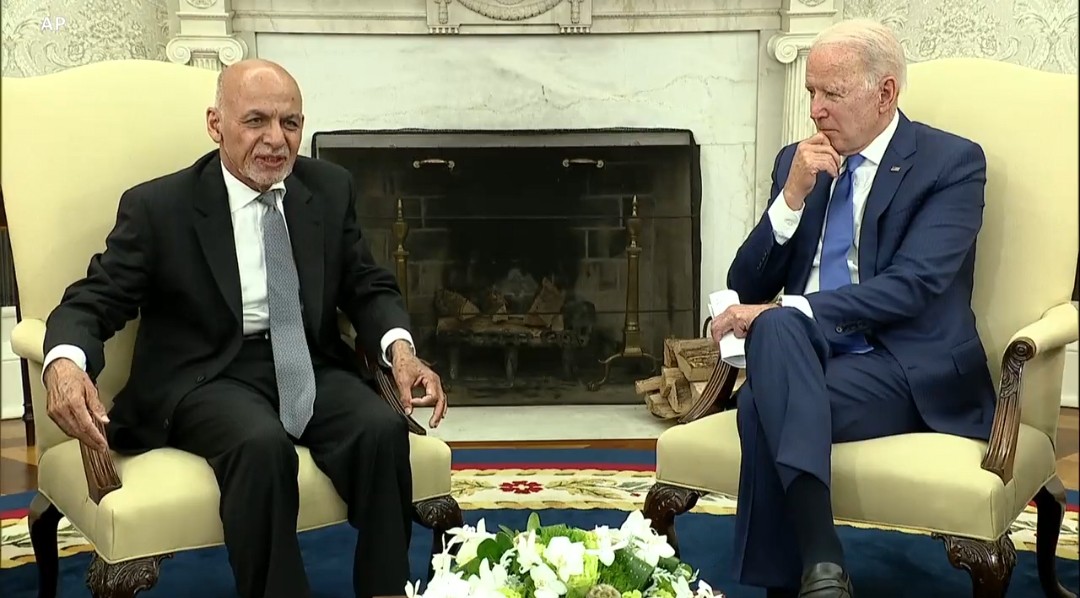 اشرف غني امریکا ته خپل سفر بریالی وباله.