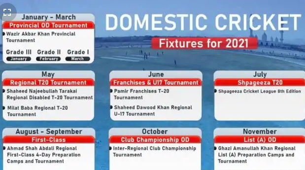 د ۲۰۲۱ کال لپاره د کورني کرکټ لوبو مهالویش