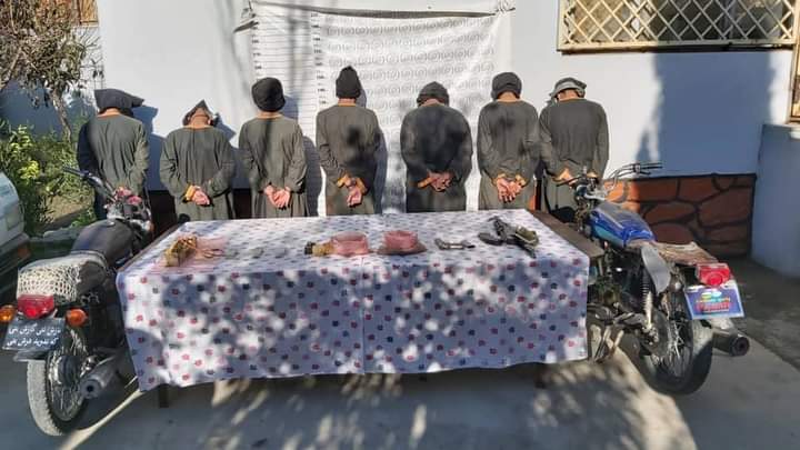 لغمان کې د ملي امنیتي ځواکونو د طالبانو ۷ د ښاري شبکې غړي نیولي.